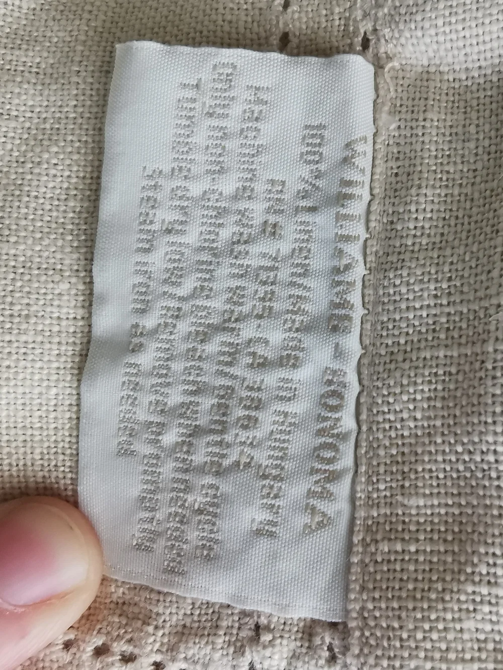 Set of 5 Williams Sonoma Vintage Linens Cream About 21